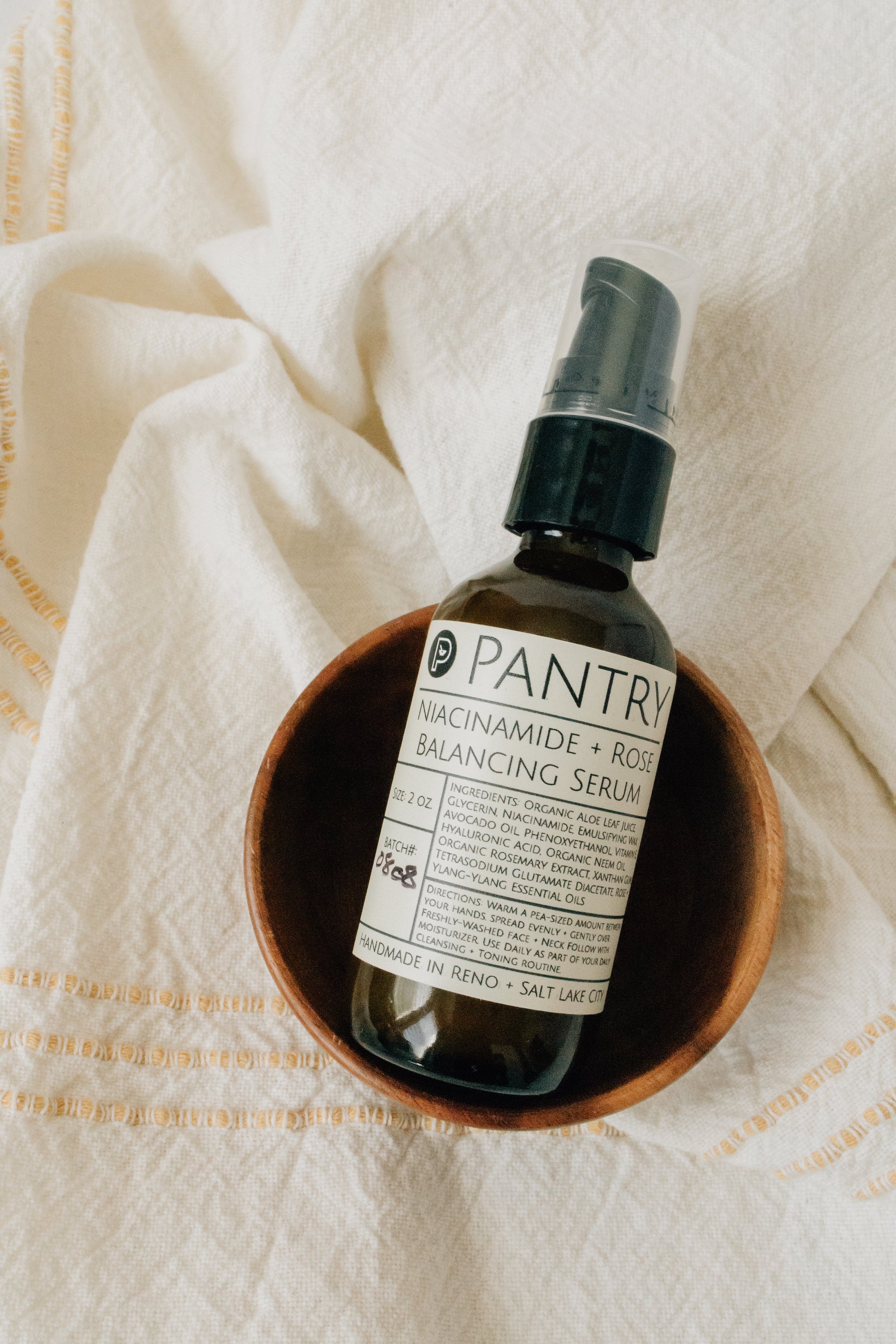 Niacinamide + Rose Facial Serum, 2 oz | Soften, Smooth, Balance + Brig