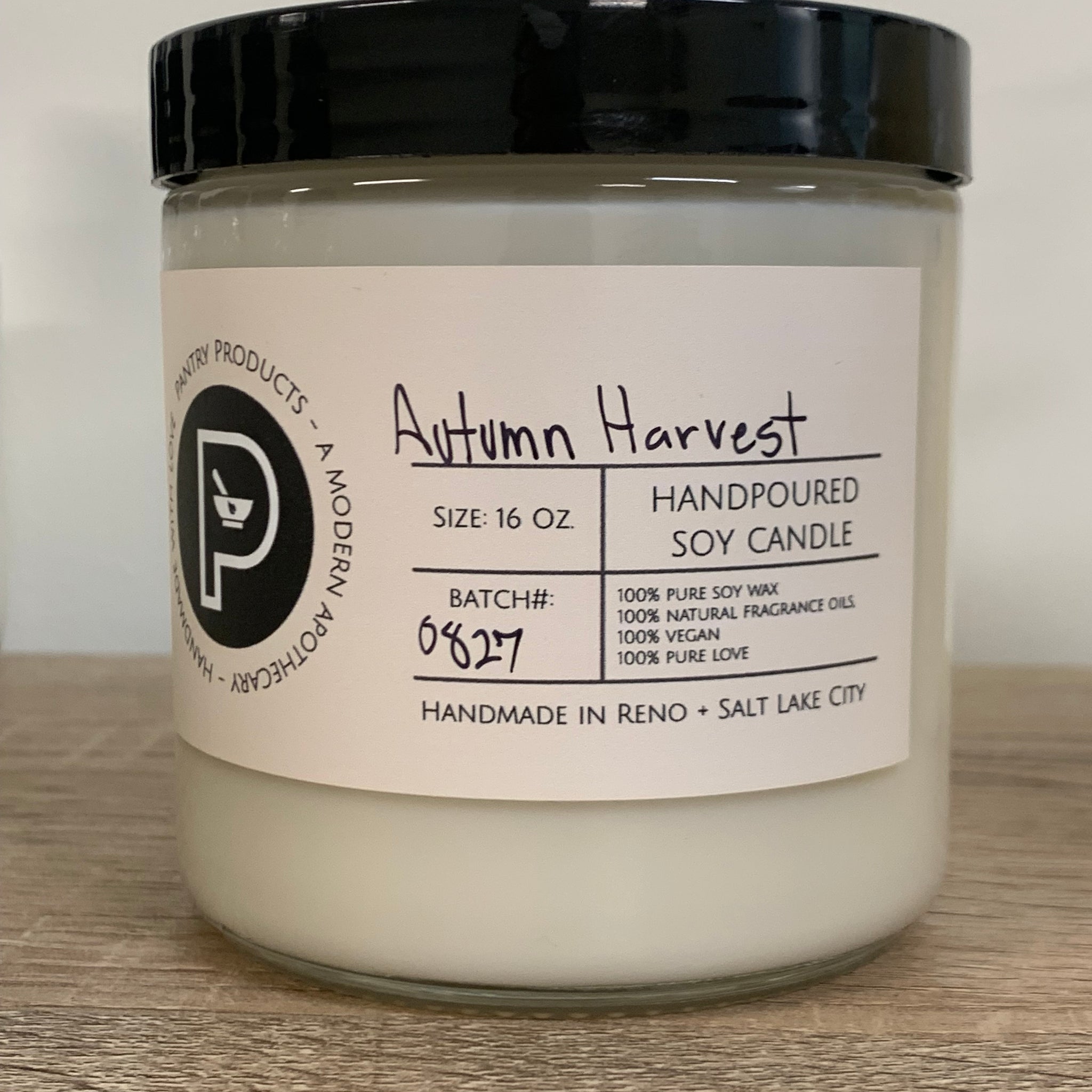 Harvest Collection: Fall Hand-Poured Soy Wax Candles - Phthlate-free, Clean Burning