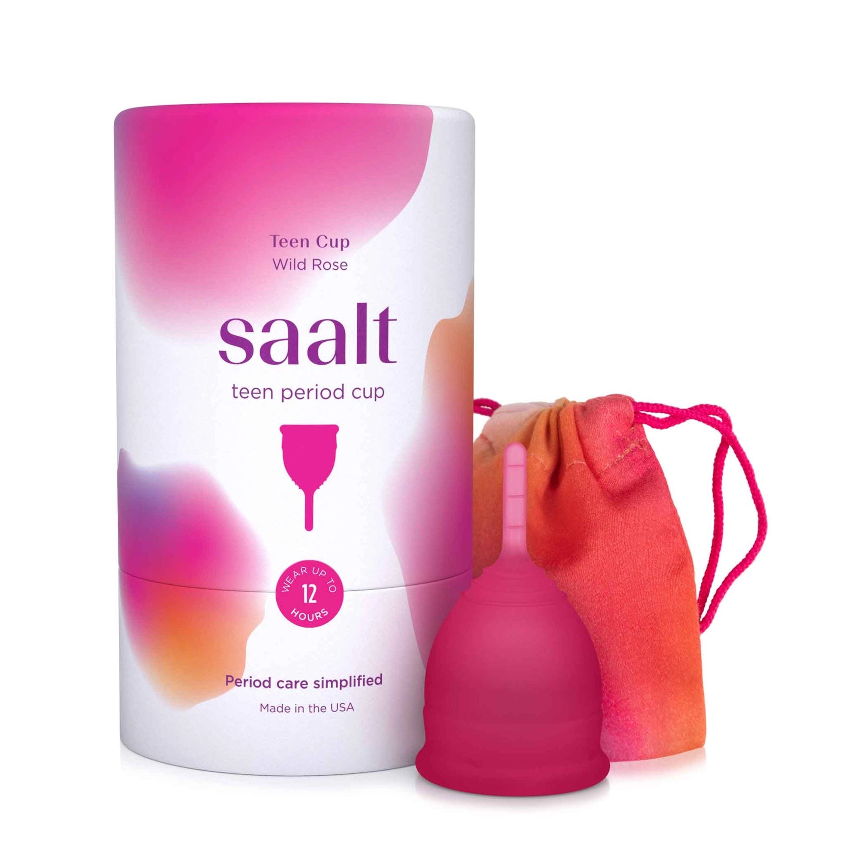 Saalt Menstrual Cup - Zero Waste, Non-Toxic Period Products - Teen Cup