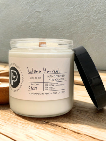 Slow Season Fall Candle Collection: Hand-Poured Soy Wax Candles - Phthlate-free, Clean Burning