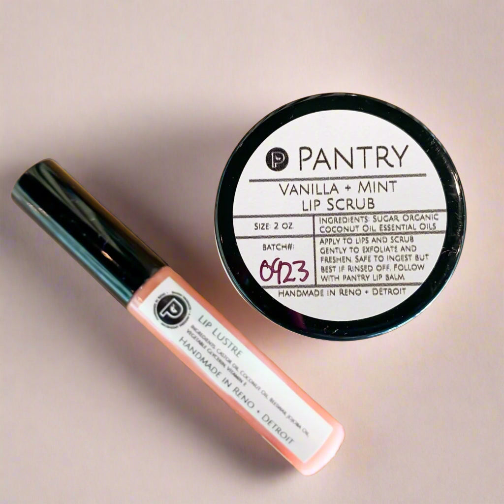 Vanilla + Mint Lip Scrub Chapped Lip Exfoliating Sugar Scrub